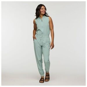 Cotapaxi Women's Sleeveless Zip Jumpsuit in Sage Green Size L